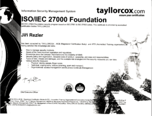 ISO Certifikace: ISO27000